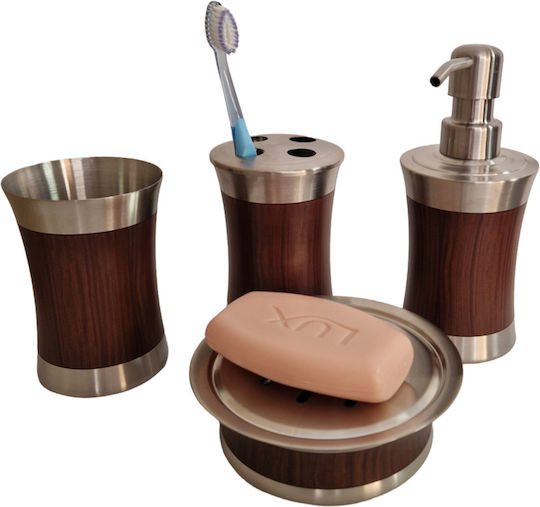 Set Accesorii Pentru Baie Inox Argintiu