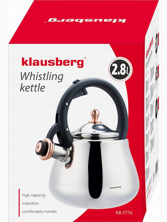 Klausberg Βραστήρας Ανοξείδωτος Γκρι 2800ml