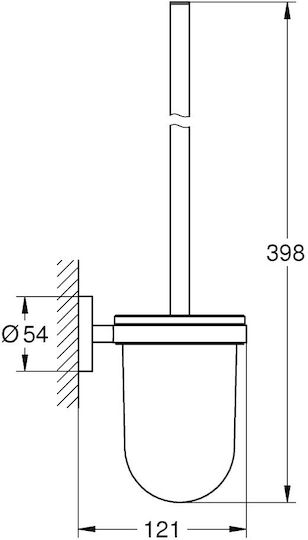 Grohe Κεραμικό Πιγκάλ Μπάνιου Μαύρο