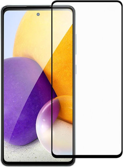 Full Glue Screen Protector Μαύρο (Oppo A98)