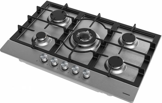 Heinner Gaskochfeld Autonom 75x51εκ. Silber