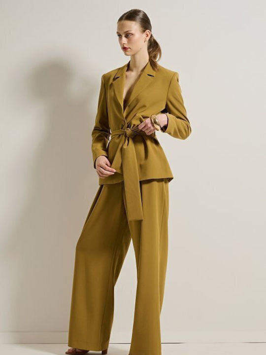 Desiree Long Women's Blazer Olive