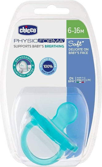 Chicco Pacifier Silicone Soft Sky Blue for 6-16 months