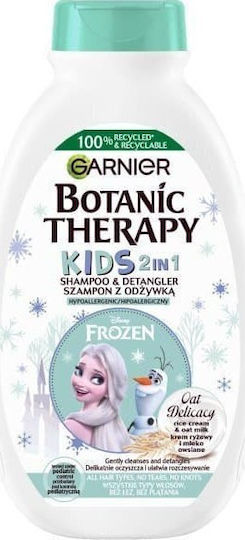 Garnier Hipoalergenic Copii Balsam & Șampon Botanic Therapy Frozen cu Ovăz pentru Descurcare Ușoară în Formă de Gel 400ml