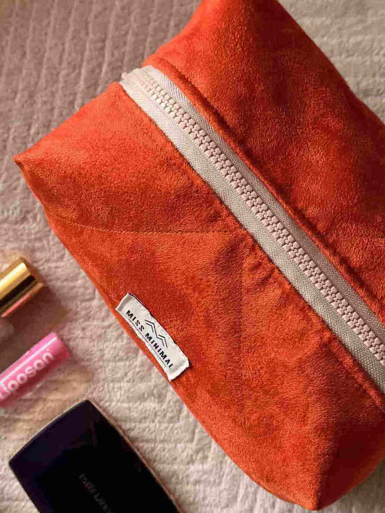 Miss Minimal Toiletry Bag in Orange color 22cm