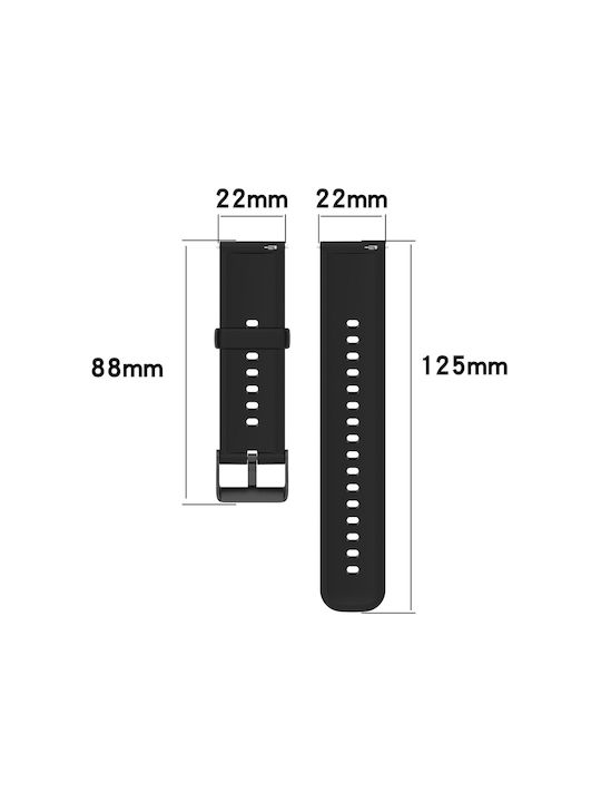 Λουράκι Λευκό (Galaxy Watch (46mm) / Gear S3Redmi Watch 5 Active / Watch 5 LiteHuawei Watch GT/GT Pro 2/3/4/5 / Ultimate 46mmHonor GS ProAmazfit GTR 3 / GTR 3 ProRealme Watch S Pro)