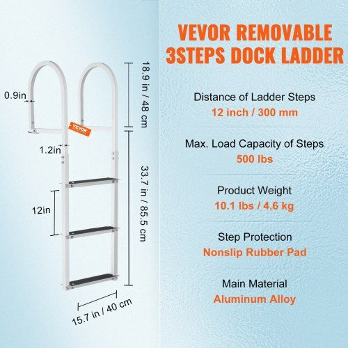 Vevor 3 Steps Boat Ladder