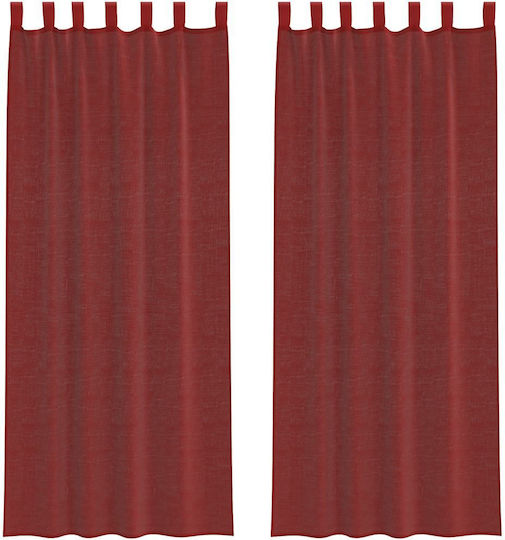 vidaXL Set Window Curtain with Tab Tops vidaXL Set Window Curtain with Tab Tops