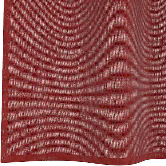 vidaXL Set Perdele Cu Bretele Voile Burgundy 140x260 Cm