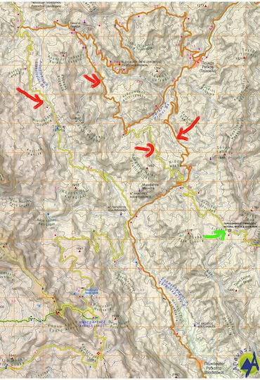 Γράμος, Σμόλικας, Βόιο, Βασιλίτσα, Tour and hiking map