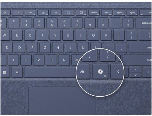 Microsoft Surface Pro with Slim Pen 2 Tastatur mit Touchpad für Tablet Englisch US Sapphire