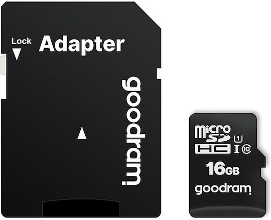 GoodRAM microSDHC 16GB UHS-I με αντάπτορα