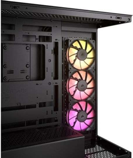 Corsair ICUE LINK 3500X Gaming Midi Tower Κουτί Υπολογιστή με Πλαϊνό Παράθυρο και RGB Φωτισμό Μαύρο