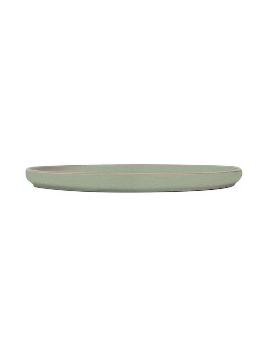 GTSA Plate Shallow Ceramic Green with Diameter 27cm