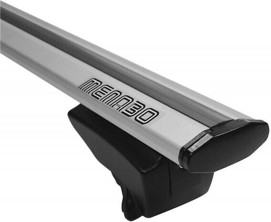 Menabo Lince Silver Car Roof Bars Set for BMW Series 3 F31 Touring 2012-2015