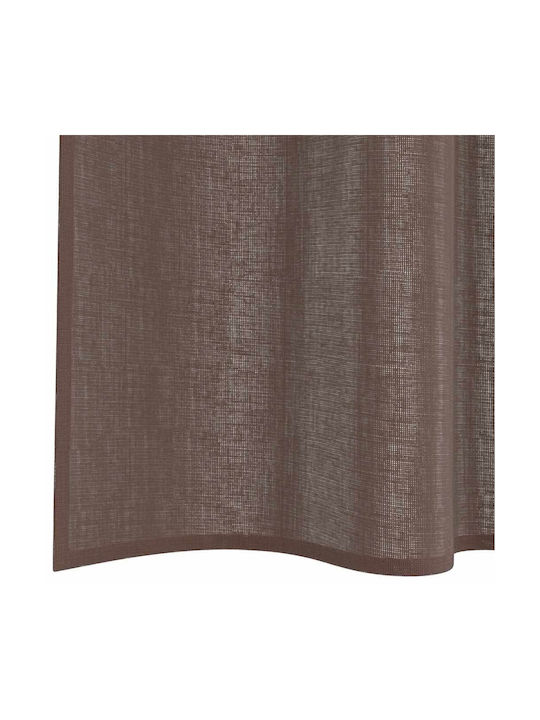 vidaXL vidaXL Vorhänge Fenster mit Obere Registerkarte Braune 140x175cm