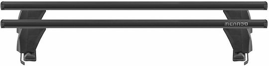 Menabo Delta Black Roof Bars Skoda Rapid Nh1 4 Doors Model 2012+