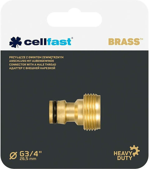 Cellfast Σύνδεσμος Ποτίσματος 25.4x19x19mm Μπρούτζινο