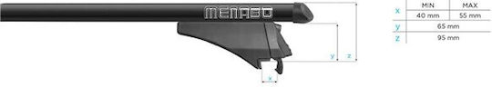 Bare transversale Menabo Tiger Black XL pentru acoperiș Daihatsu Terios III F800 2017+