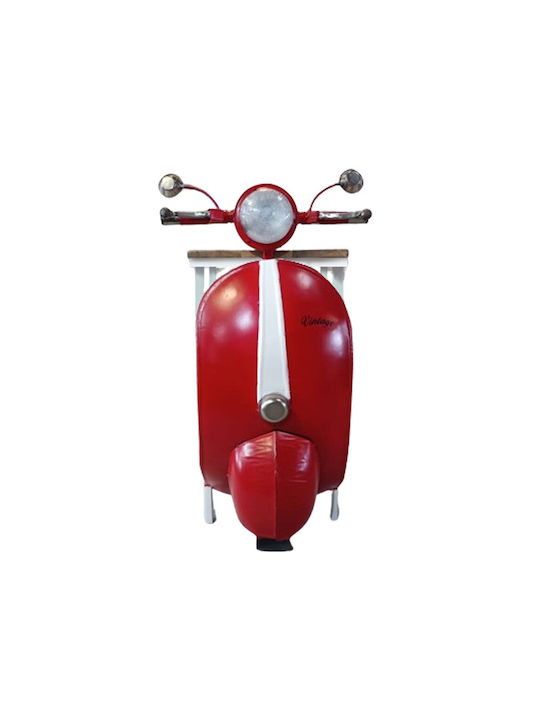 Masă Laterală Rectangulară Mini Vespa Metalică Roșie L45xL61xÎ88cm