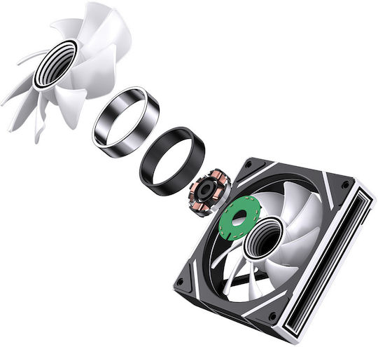 Monarch Gear Zephyrus Case Fan 120mm με RGB Φωτισμό και Σύνδεση 6-Pin 3τμχ