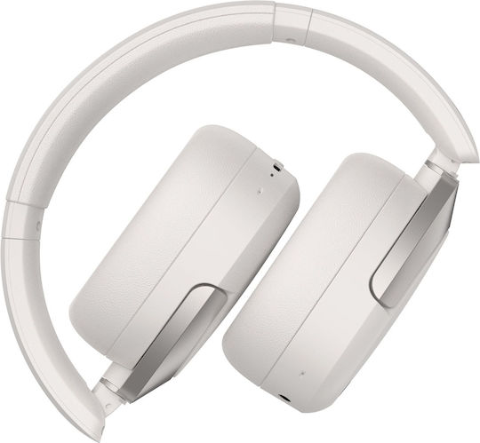 Edifier W830NB Hybrid Wireless / Wired Over Ear Headphones with 94 Hours Playing Time and Quick Charge White