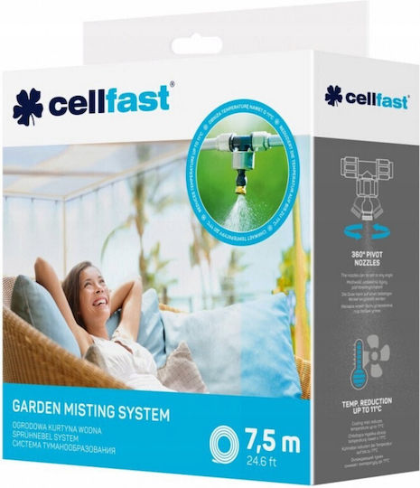 Cellfast Λάστιχο Ποτίσματος Σετ 3/4" 7.5m