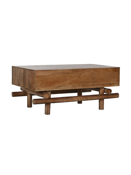 Oval Coffee Table from Solid Wood Coffee L100xW60xH45cm.