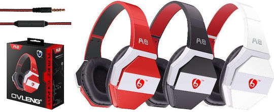 Ovleng A8 Wired Over Ear Headphones Black