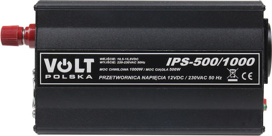 Volt Polska Invertor Auto Modificat Sine Wave 1000W pentru Convertirea 12V DC în 230V AC