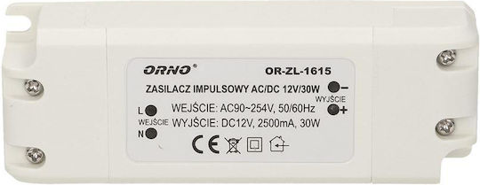 Orno LED-Netzteil IP20 Leistung 30W mit Ausgangsspannung 12V