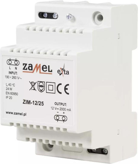 Zamel LED Захранване IP20 с Изходно Напрежение 12V