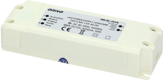 Orno LED-Netzteil IP20 Leistung 50W mit Ausgangsspannung 12V