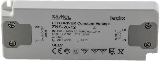 Zamel LED-Netzteil IP20 Leistung 20W mit Ausgangsspannung 12V