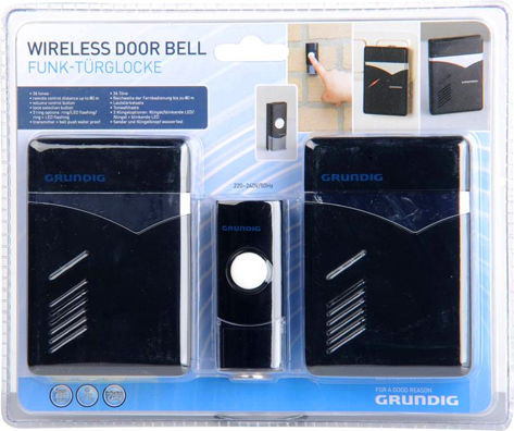 Grundig Ασύρματο Κουδούνι Πόρτας Μαύρο