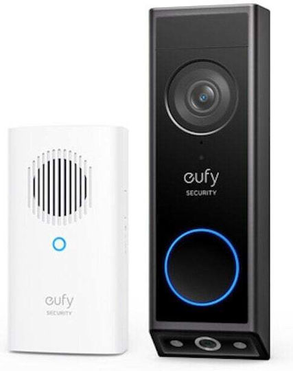 Eufy E340 Ασύρματο Κουδούνι Πόρτας Wi-Fi Μαύρο