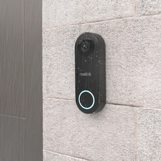 Reolink D340P Κουδούνι Πόρτας Συμβατό με Alexa Μαύρο