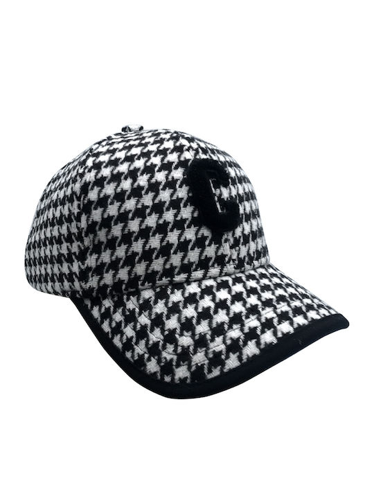 Brims and Trims Kids' Hat Jockey Fabric Multicolour Black and white teddy bear