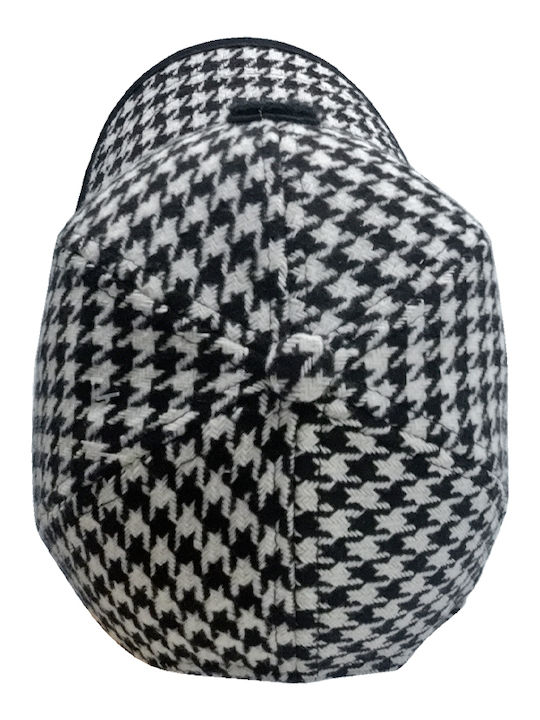 Brims and Trims Kids' Hat Jockey Fabric Multicolour Black and white teddy bear