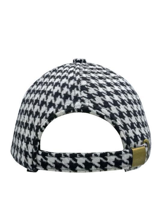 Brims and Trims Kids' Hat Jockey Fabric Multicolour Black and white teddy bear