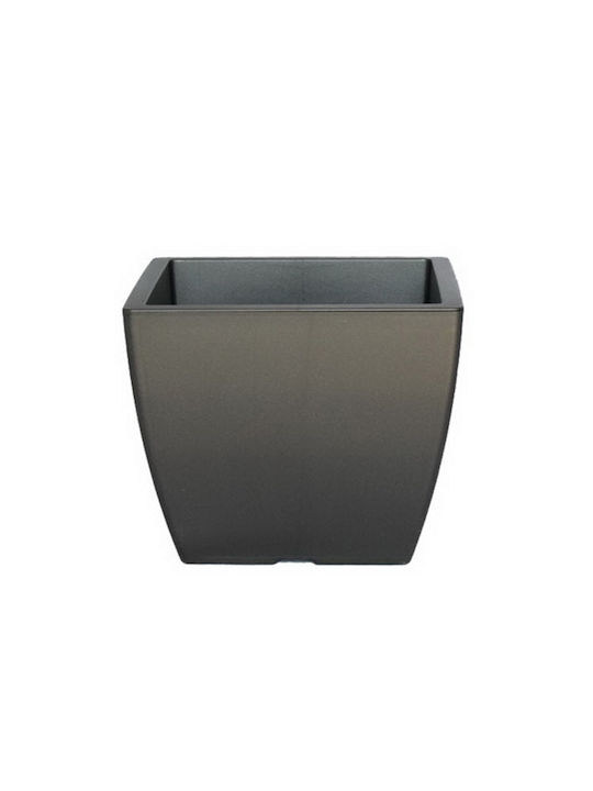 Viomes Linea 561 Саксия Пластмаса Сив 21x17x17εκ.
