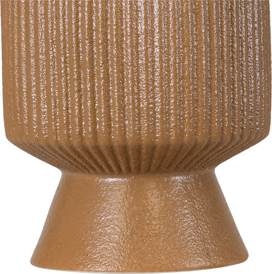 GloboStar Decorative Vase Amalfi Orange 7.5x7.5x20cm