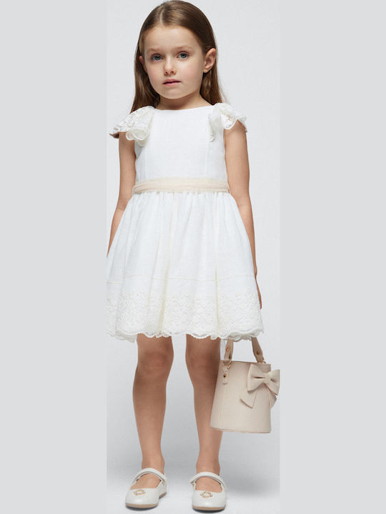 Rochie pentru Copii Mâneca scurta In text: In Romanian: In Alb