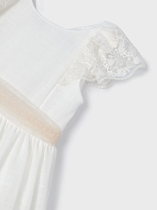 Rochie pentru Copii Mâneca scurta In text: In Romanian: In Alb