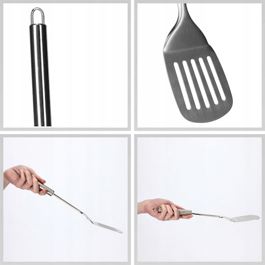 Kadax Edelstahl-Küchenservierlöffel Fleisch 35 cm