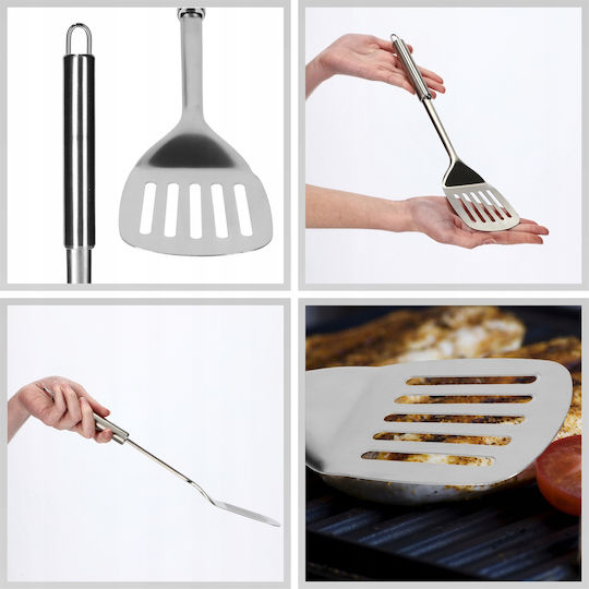 Kadax Edelstahl-Küchenservierlöffel Fleisch 35 cm