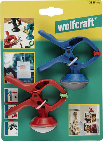 Wolfcraft 3638100 Σετ Σφιγκτήρες Ελατηρίου με Μέγιστο Άνοιγμα 30mm