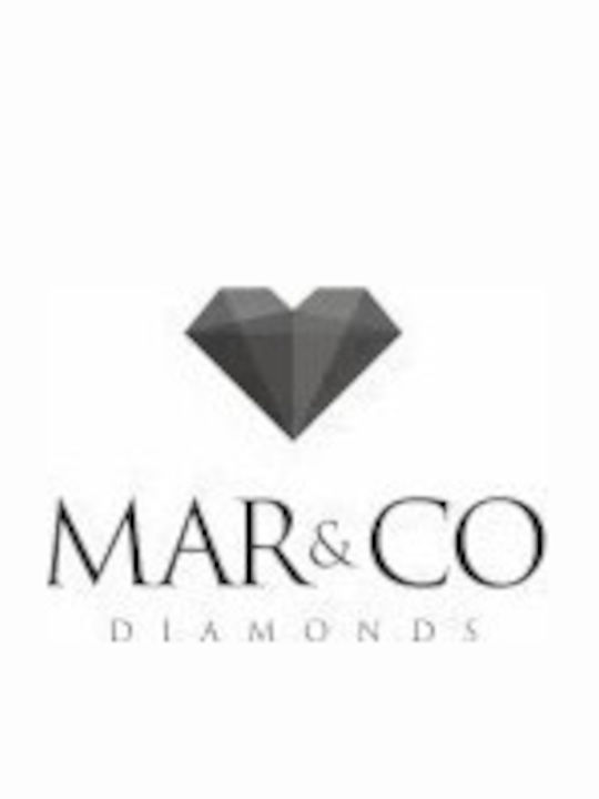 Mar & Co Diamonds Μονόπετρο από Λευκόχρυσο 18Κ με Διαμάντι