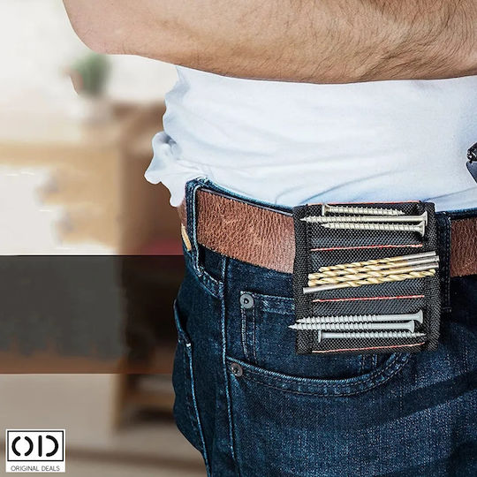 Brățară Magnetică pentru Ținut Șuruburi Cuie Ancore 15 Magneți Neodim Puternici Reglabilă Neagră Oferte Originale