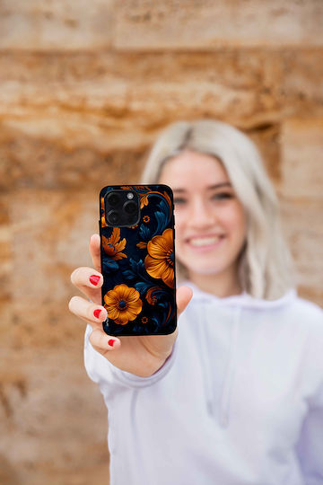 Sonique 3D Flower Series Case for Xiaomi Poco X6 Pro 5G Orange 01